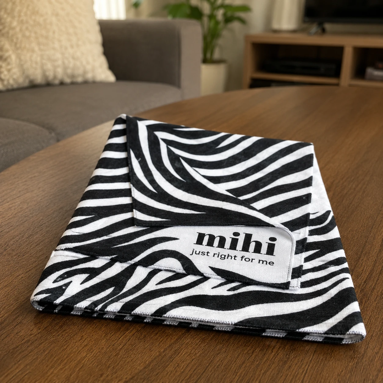 Toalla playa microfibra diseño zebra 75x150 cm